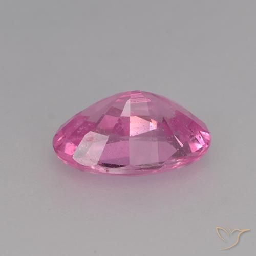 Sapphire Gemstone in 6.5 x 4.4 mm Size for Sale, Sapphire Stone in Intense Pink Color