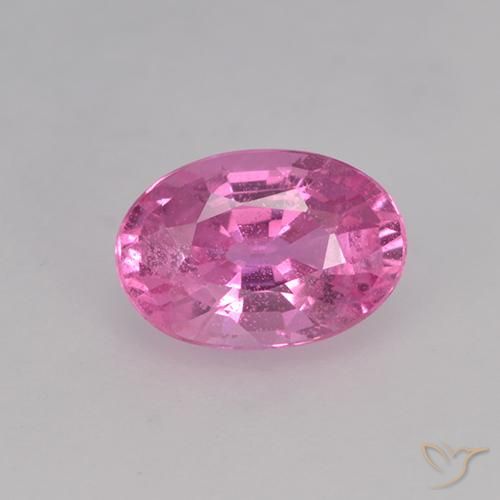 0.67ct Natural Intense Pink Sapphire, Oval, VVS-VS