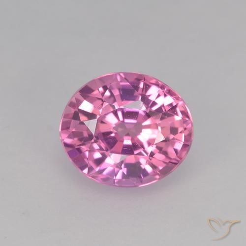 0.74ct Natural Medium Pink Sapphire, Oval, VVS-VS