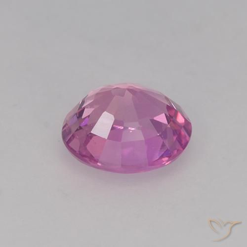 Sapphire Gemstone in 5.7 x 4.9 mm Size for Sale, Sapphire Stone in Medium Pink Color