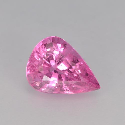 Deep Pink Sapphire Gem - 0.8ct Pear Facet (ID: 524086)