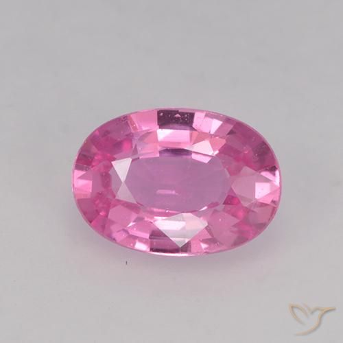 0.68ct Natural Deep Pink Sapphire, Oval, VVS-VS