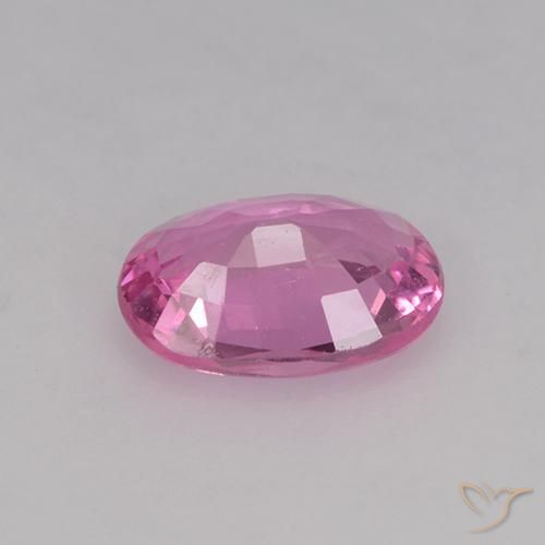 Sapphire Gemstone in 6.5 x 4.6 mm Size for Sale, Sapphire Stone in Deep Pink Color