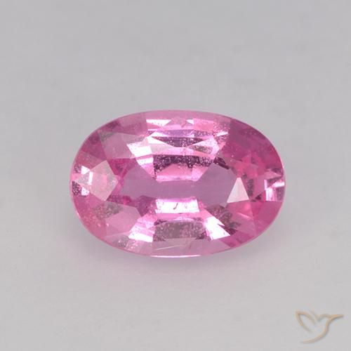 0.66ct Natural Deep Pink Sapphire, Oval, VVS-VS