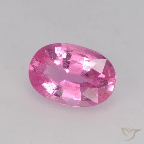 0.66 ct Pink Sapphire Stone, Natural Sapphire in Oval Facet Shape for Sale