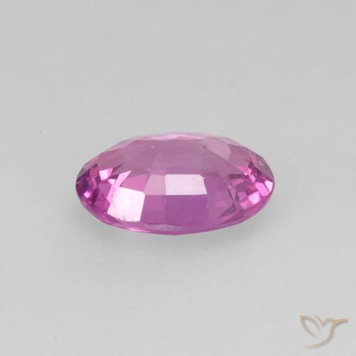 Sapphire Gemstone in 6.3 x 4.7 mm Size for Sale, Sapphire Stone in Intense Purple Color