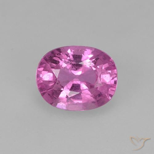 0.78ct Natural Deep Pinkish Purple Sapphire, Oval, VVS-VS