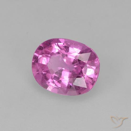 0.78 ct Purple Sapphire Stone, Natural Sapphire in Oval Facet Shape for Sale