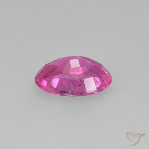 Sapphire Gemstone in 5.7 x 4.1 mm Size for Sale, Sapphire Stone in Medium Pink Color