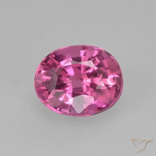 Intense Pink Saphir Edelstein - 0.4ct Oval facettiert (ID: 524098)