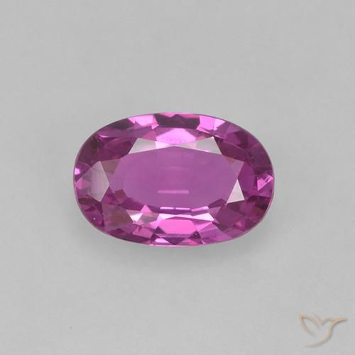 Zaffiro viola da 0,66 ct, taglio ovale da 6,5 x 4,4 mm, proveniente dal Madagascar, Photo A