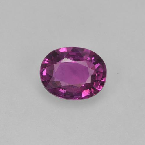Sangria Purple Sapphire Gem - 0.5ct Oval Facet (ID: 524100)