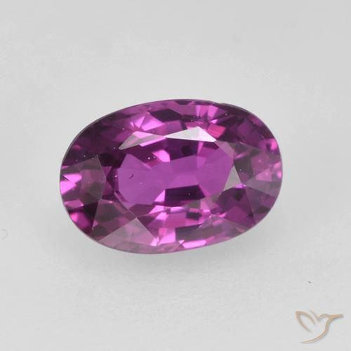 0.73ct Natural Electric Magenta Sapphire, Oval, VS