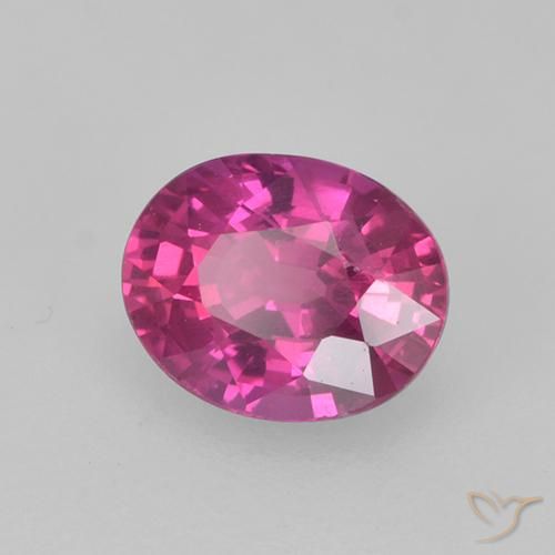 0.47 ct Purple Sapphire Stone, Natural Sapphire in Oval Facet Shape for Sale