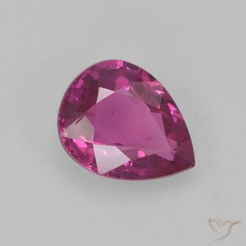 0.66ct Natural Magenta Sapphire, Pear Shape, VS