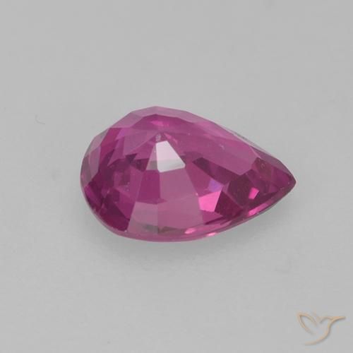 Sapphire Gemstone in 6.2 x 4.9 mm Size for Sale, Sapphire Stone in Magenta Color