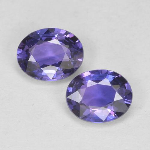 Intense Violet Blue Sapphire Gem - 0.4ct Oval Facet (ID: 525058)