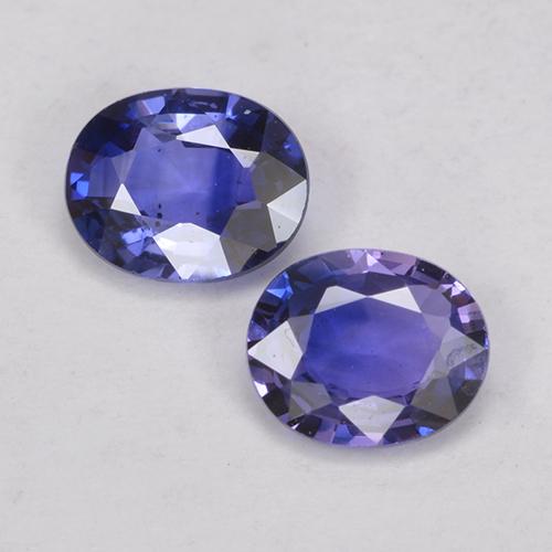Violet Blue Sapphire Gem - 0.4ct Oval Facet (ID: 525062)