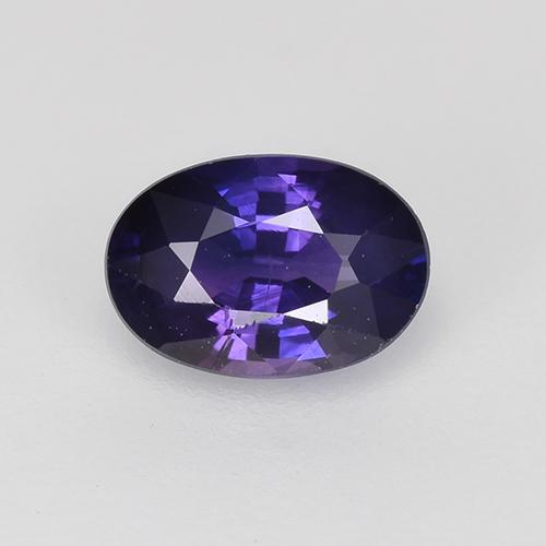 Темно-фиолетовый Сапфир Камень - 0.7ct Фасетный Овал (ID: 525093)
