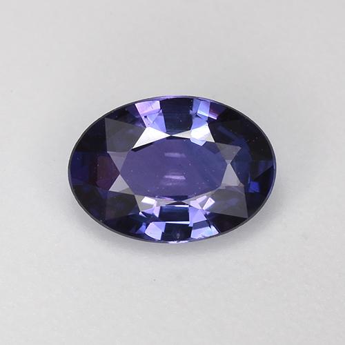 Blu scuro Zaffiro Gem - 0.7ct Ovale sfaccettato (ID: 525097)