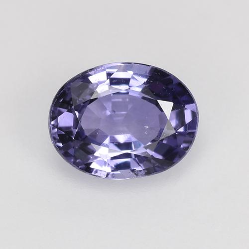 Голубовато-фиолетовый Сапфир Камень - 0.7ct Фасетный Овал (ID: 525100)