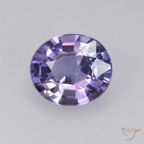0.76ct Natural Eggplant Violet Sapphire, Oval, VS