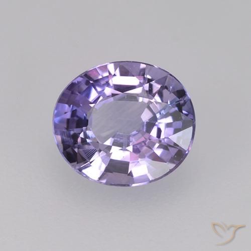 0.76 ct Violet Sapphire Stone, Natural Sapphire in Oval Facet Shape for Sale