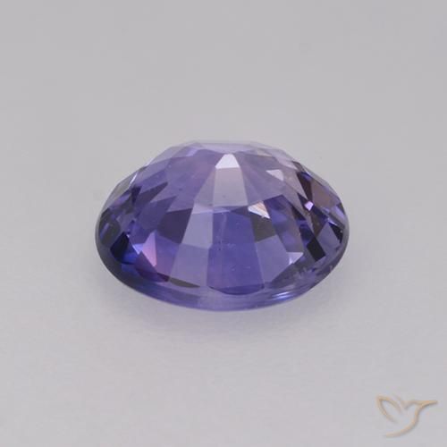 Sapphire Gemstone in 5.8 x 5.1 mm Size for Sale, Sapphire Stone in Eggplant Violet Color