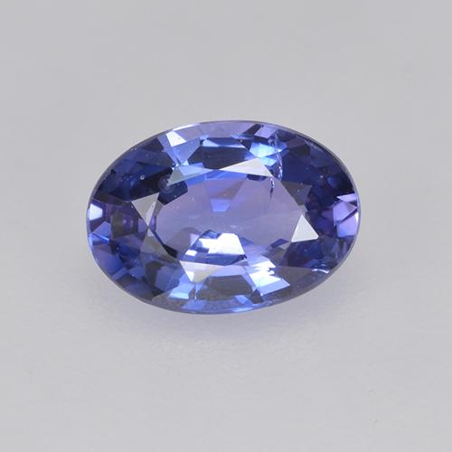 Medium Navy Blue Сапфир Камень - 0.8ct Фасетный Овал (ID: 525144)