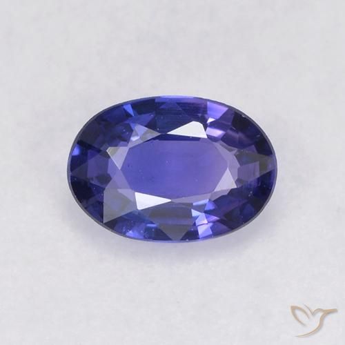 Zaffiro blu taglio ovale da 0,54 ct dalla Tanzania, dimensione 6,1 x 4,3mm, pietra preziosa naturale Riscaldato , purezza VS, Zaffiro Ovale sfaccettato da 1 pz, durezza Mohs di 9 adatto per gioielli da indossare ogni giorno, Simboleggia abbondanza e prosperità, Photo A
