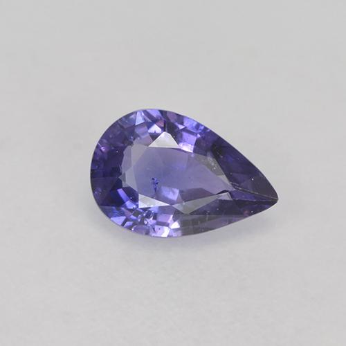 Medium Violet Saphir Edelstein - 0.7ct Birnen Schliff (ID: 525173)