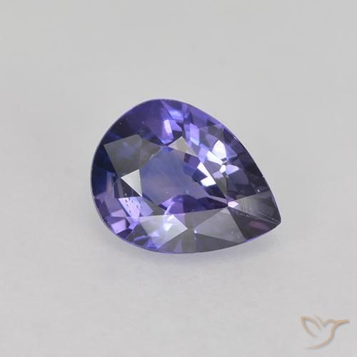 Medium Navy Blue Zaffiro Gem - 0.6ct Sfaccettatura a pera (ID: 525175)
