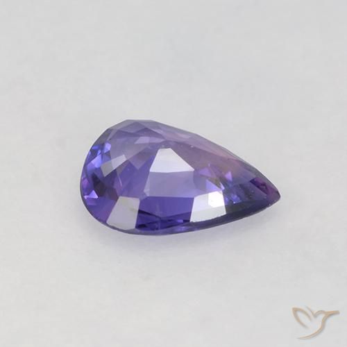 Sapphire Gemstone in 6.2 x 4.9 mm Size for Sale, Sapphire Stone in Medium Violet Color