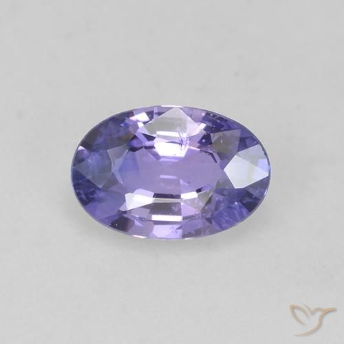 0.62ct Natural Medium Light Violet Sapphire, Oval, VS