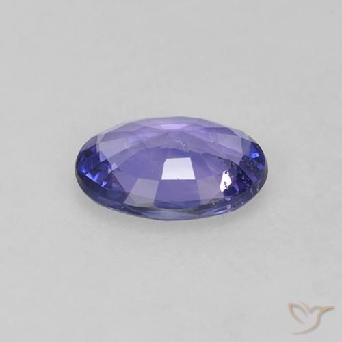 Sapphire Gemstone in 6.4 x 4.7 mm Size for Sale, Sapphire Stone in Violet Blue Color