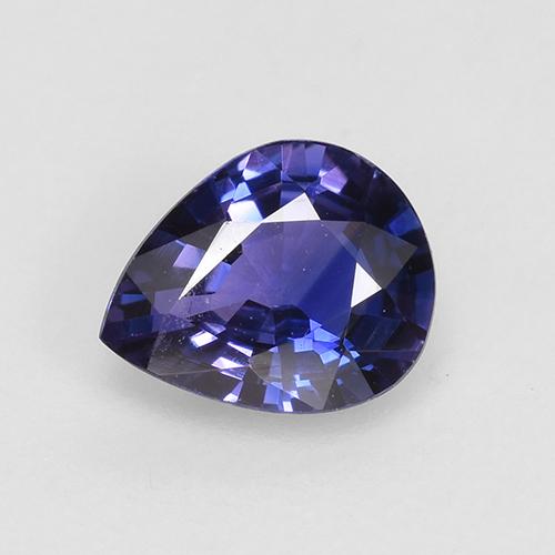 Blu scuro Zaffiro Gem - 0.5ct Sfaccettatura a pera (ID: 525375)