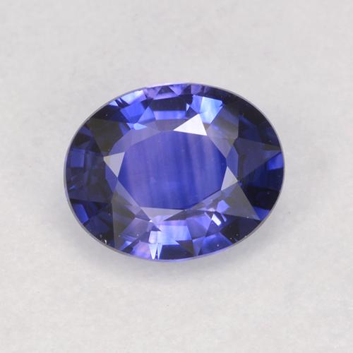 Фиолетово-синий Сапфир Камень - 0.7ct Фасетный Овал (ID: 525389)