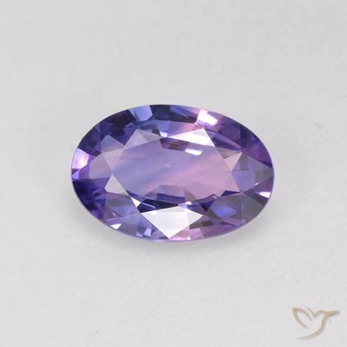 Intense Purple Sapphire Gem - 0.7ct Oval Facet (ID: 525565)