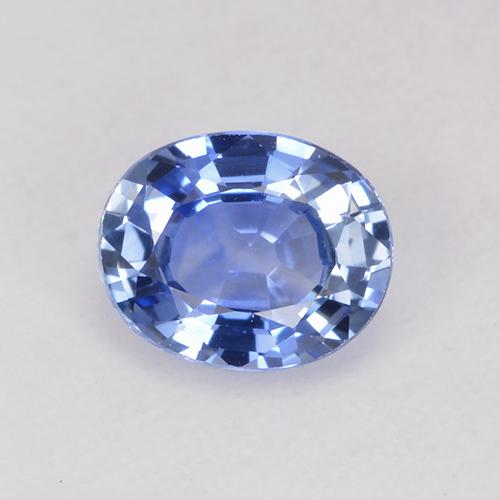 Pastel Blue Сапфир Камень - 0.8ct Фасетный Овал (ID: 525566)