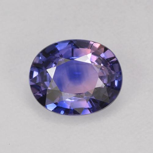 Deep Purple Sapphire Gem - 0.8ct Oval Facet (ID: 525567)