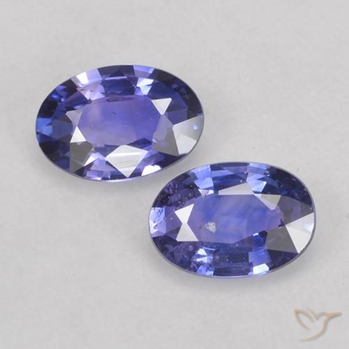 Azul violeta Zafiro Gema - 0.4ct Forma ovalada (ID: 525581)