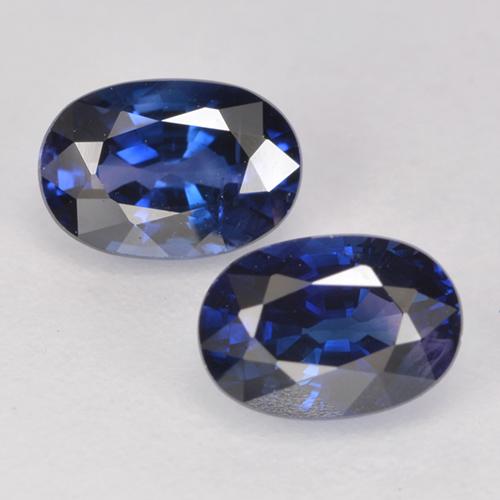 Темно-синий Сапфир Камень - 0.8ct Фасетный Овал (ID: 525589)