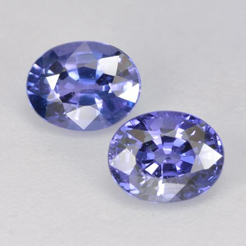 Intense Violet Blue Sapphire Gem - 0.5ct Oval Facet (ID: 525590)
