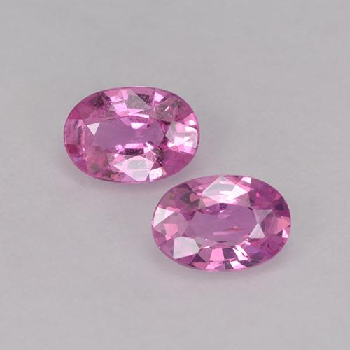 Royal Purple Pink Сапфир Камень - 0.5ct Фасетный Овал (ID: 525952)