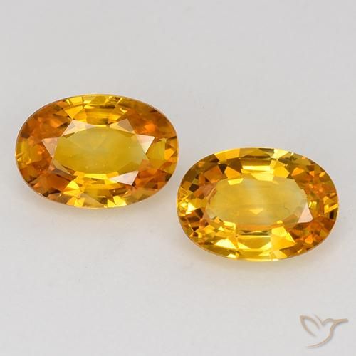 1.40ctw Natural Medium Orange Sapphire, Oval, VS