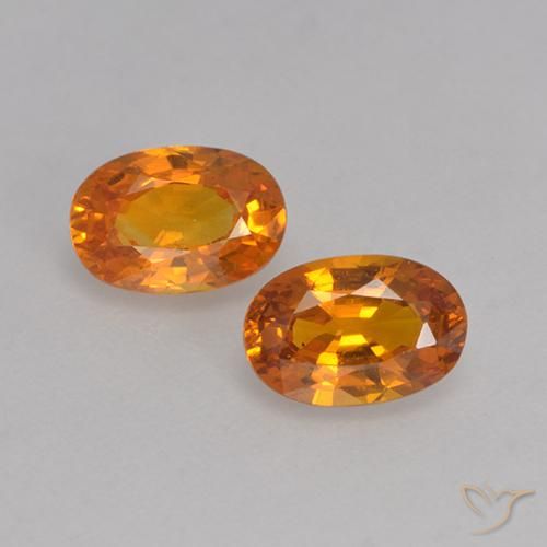 1.36ctw Natural Apricot Orange Sapphire, Oval, VVS-VS