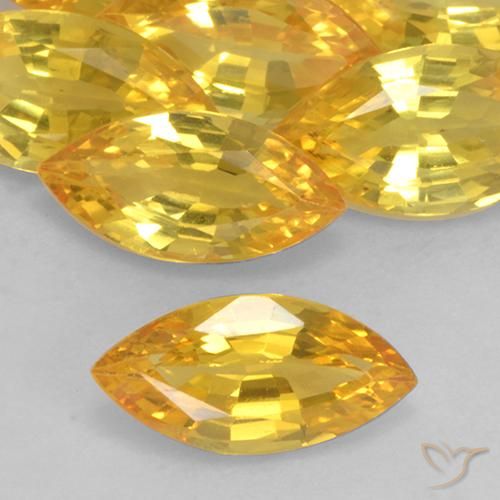 1.08ct Natural Golden Sapphire, Marquise, VVS-VS