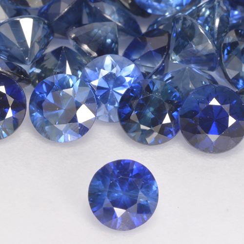 0.24 ct Blue Sapphire Gemstone, Sapphire Gem in Diamond-Cut Shape for Sale.