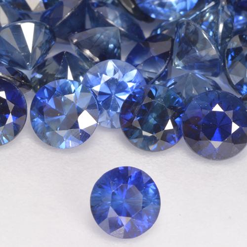 0.24 ct Blue Sapphire Stone, Natural Sapphire in Diamond-Cut Shape for Sale