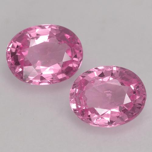 Intense Pink Sapphire Gem - 0.4ct Oval Facet (ID: 527688)